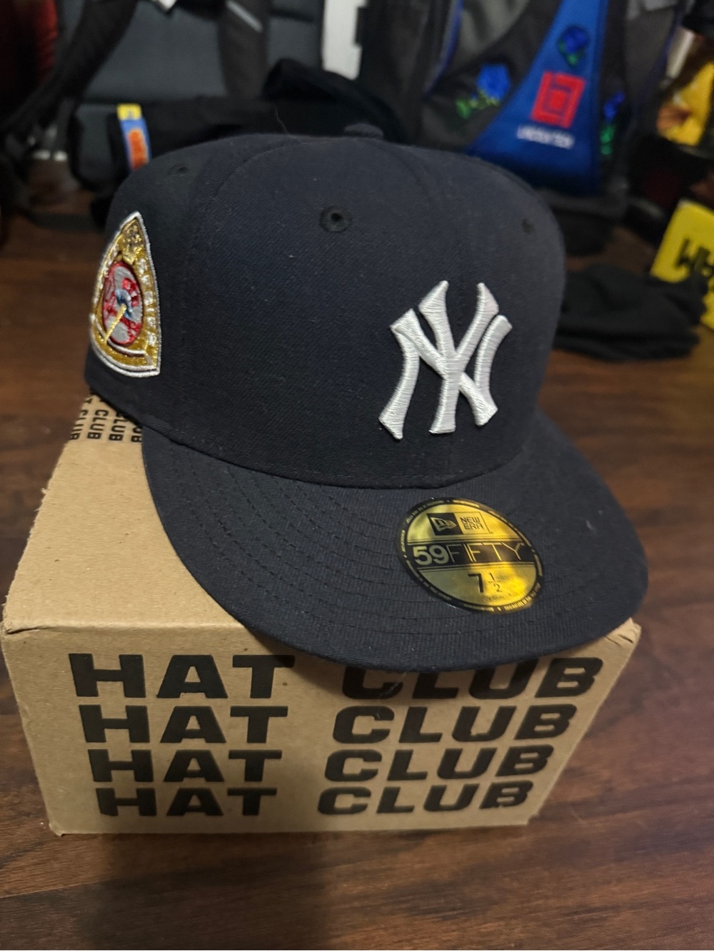 New Era Black and White New York Yankees Fitted Cap